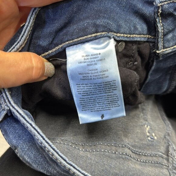 Silver jeans Suki skinny jeans size 28 - Picture 8 of 8